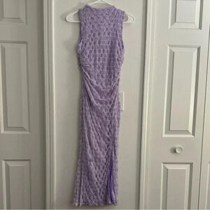 Lavender Lace Midi Dress